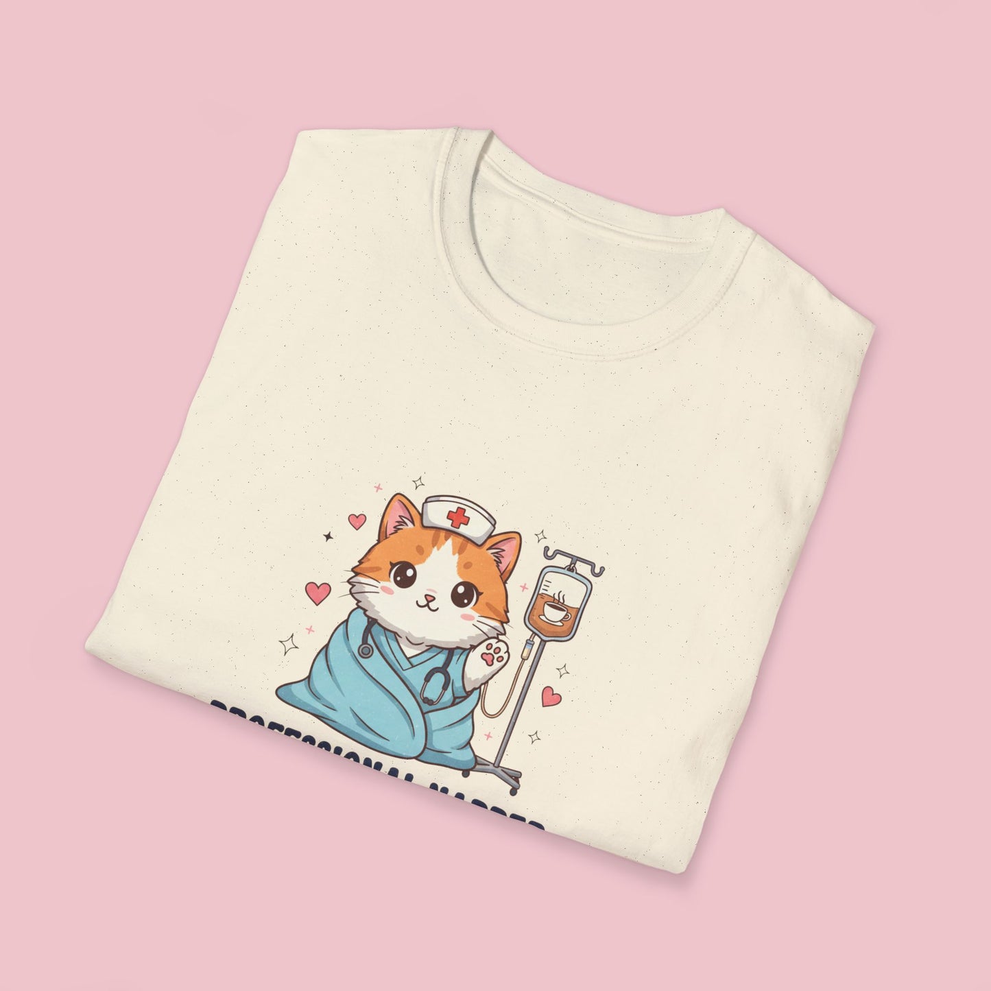 The Professional Napper Cat Nurse Tee - I.V. Coffee Edition